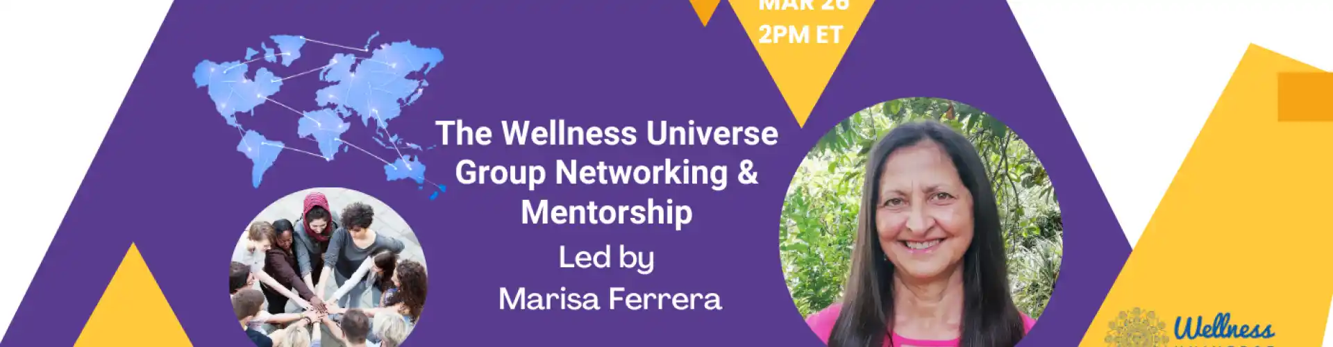 Networking e mentoria do grupo WU com Marisa Ferrera - Online Class by The Wellness Universe